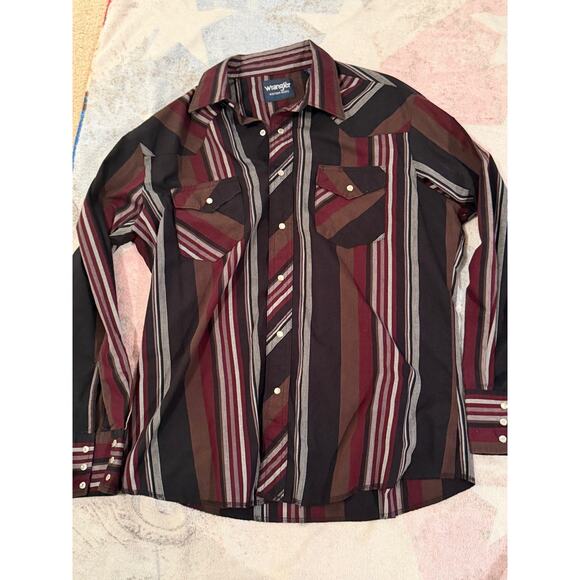 Wrangler Other - Wrangler Men’s Large Pearl Snap Western Style Cotton
